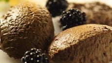 Mousse au chocolat allégée au lait