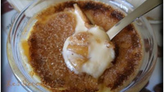 Crème brûlée à la mangue et mascarpone