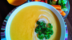 Velouté de courge à la châtaigne