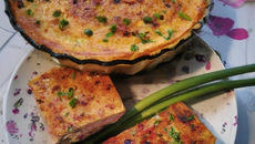 Clafoutis au thon et ciboulette