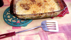 Gratin de poireaux au jambon