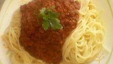Spaghetti à la viande hachée