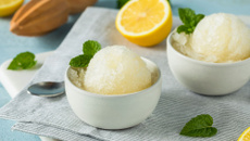 Sorbet au citron au Monsieur Cuisine