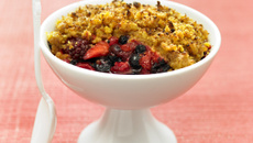Crumble de fruits des bois minute