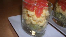 Verrine de fenouil et œufs brouillés