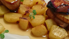 Pommes de terre au foie gras