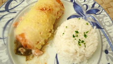 Endives braisées au saumon fumé