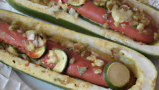 Hot dog de courgette rapide