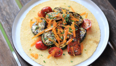 Faux Burritos de légumes grillés