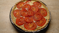 Tarte toute simple au thon et tomates