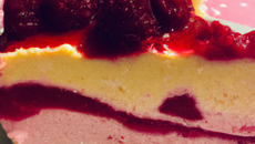 Gâteau aux framboises (et tofu soyeux, sans beurre!)