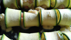 Roulé de courgettes