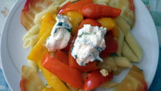Penne aux poivrons rapides
