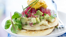 Tartare de thon et crème fraîcheur de mangue