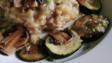 Risotto de courgettes et champignons
