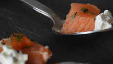 Cuillères saumon feta