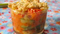 Crumble au potimarron et aux légumes d'automne