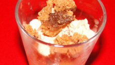 Crumble ananas et foie gras