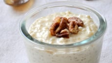 Riz au lait et noix de pécan