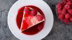 Cheesecake aux framboises & chocolat blanc