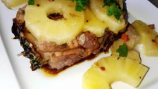 Rôti de veau aux ananas