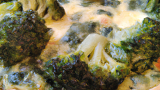 Quiche au roquefort et brocolis