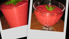 Smoothie coco framboise
