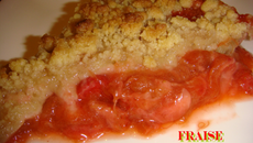 Crumble fraise-rhubarbe