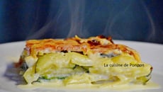 Gratin dauphinois et ses courgettes, plat végétarien