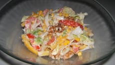 Salade composée au miel