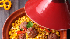 Boulettes de bœuf aux épices douces et maïs doux
