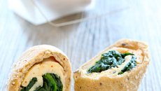 Petits pains farcis au poulet et épinard