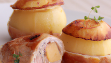 Pommes de terre farcies au foie gras