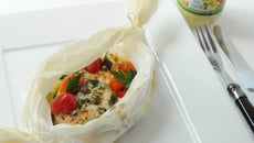 Papillotes de poulet aux petits légumes