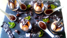 Mini-charlottes au chocolat en verrines