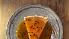 Cheesecake au chocolat au lait et au fruit de la passion