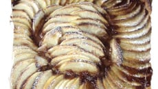 Tarte à la compote de pommes au chocolat