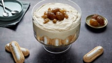 Trifle à la crème de marrons et marrons glacés