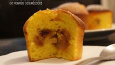 Muffins au cœur fondant de pommes caramélisées