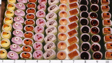 Palette de petits fours frais