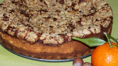 Granité de noisettes au fromage blanc