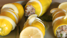 Citrons farcis: une entrée simple et acidulée