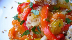 Salade de poivrons au thon