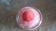 Sorbet aux fraises très onctueux et pas calorique