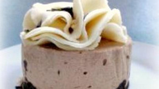 Soufflé au chocolat, bavarois chocolat nutella, fleur d'amande