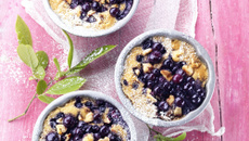 Clafoutis aux myrtilles sauvages du Canada