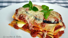 Lasagnes aux aubergines et mozzarella