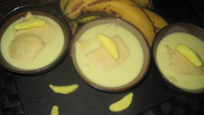 Ravioli de banane à la crème de coco