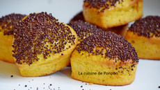 Infiniment orange sous de petites perles de chocolat