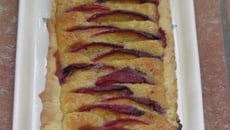 Tarte aux pêches et à l'amande